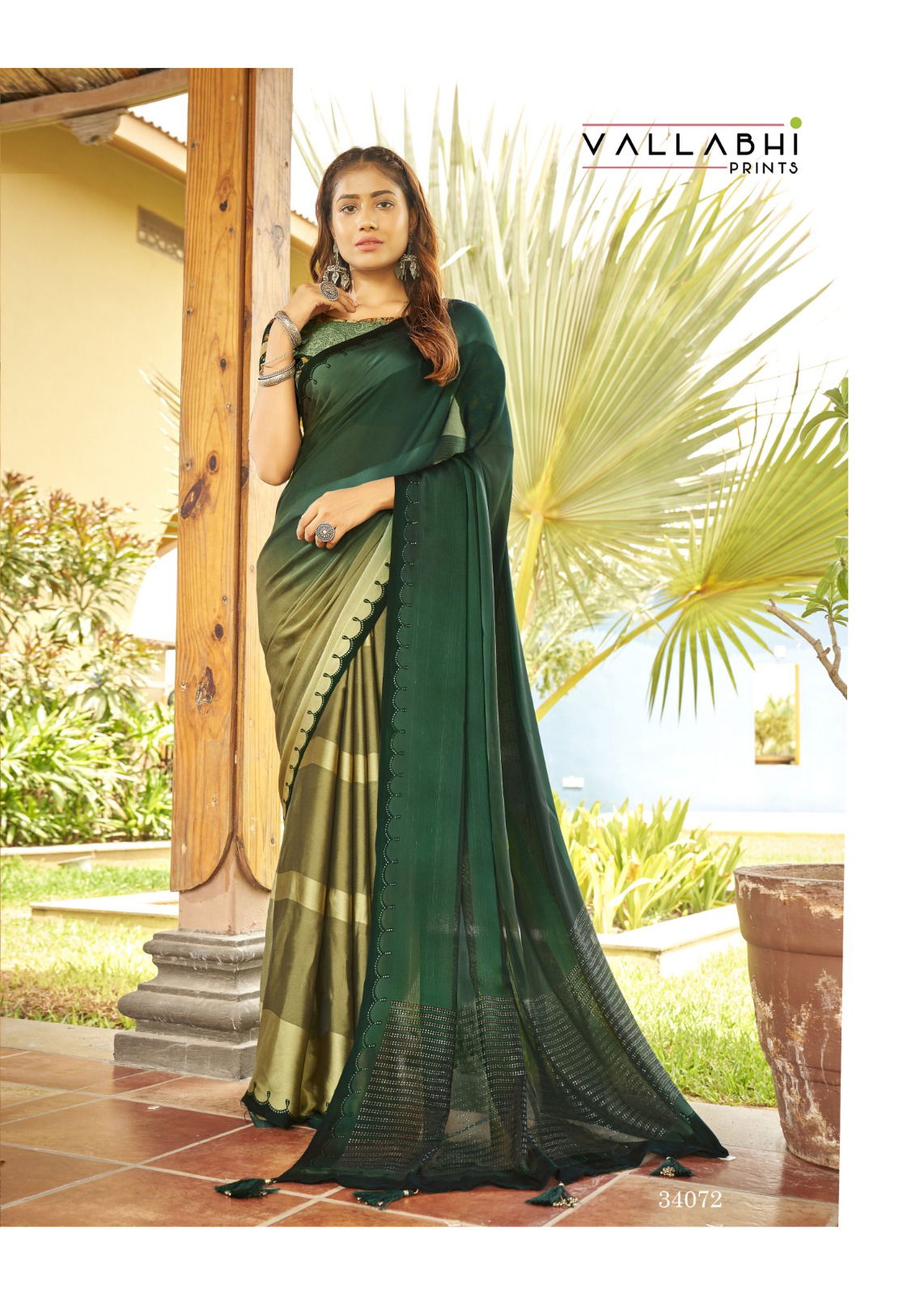 Nackless By Vallabhi Printed Chiffon Sarees Wholesale Shop In Surat